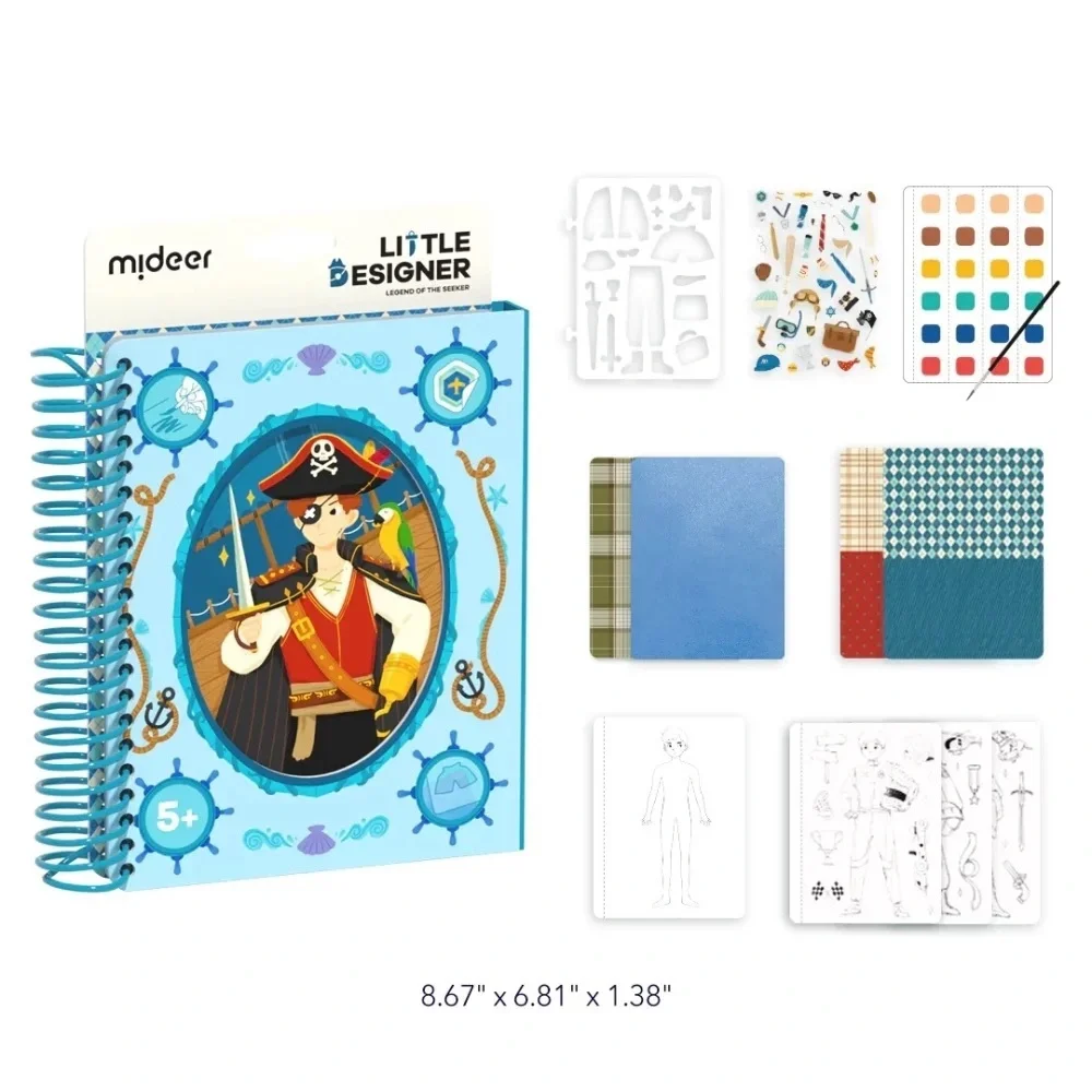 Little Designer Pirate Notebook - Blue